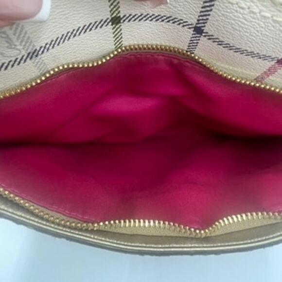 Coach Peyton Tattersall File Crossbody Bag Purse Plaid White Multicolor - Picture 8 of 9